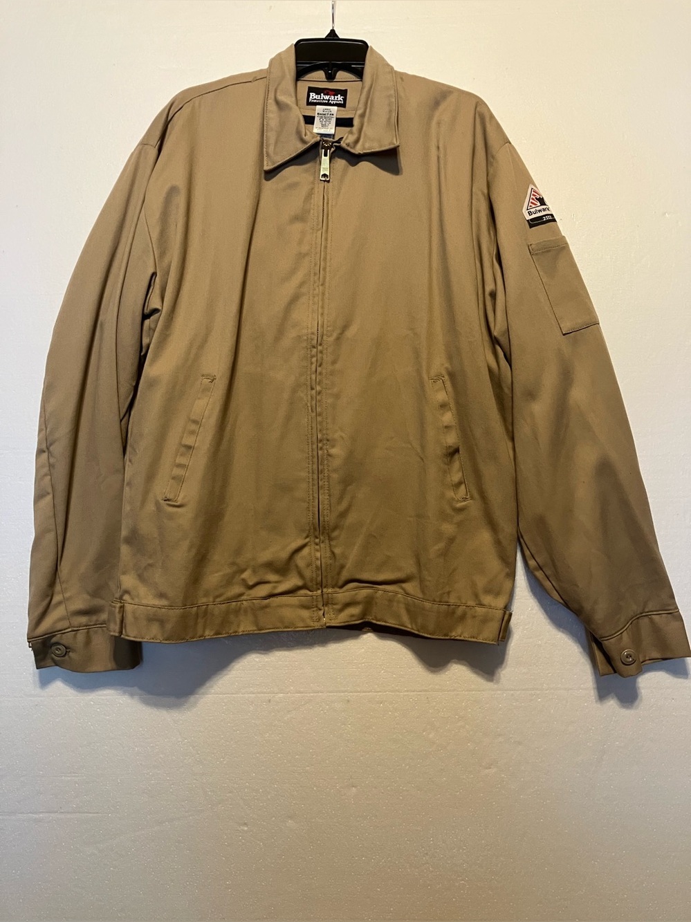 Bulwark FR Med Tan Jacket fire resistant FR2112